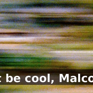 Just be cool, Malcolm.