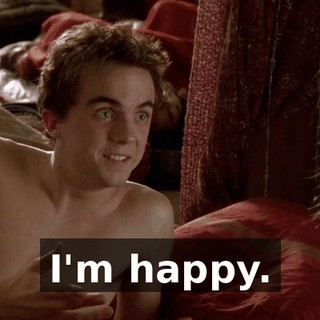 I'm happy.