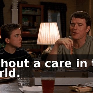 without a care in the world.