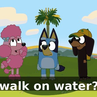 walk on water?