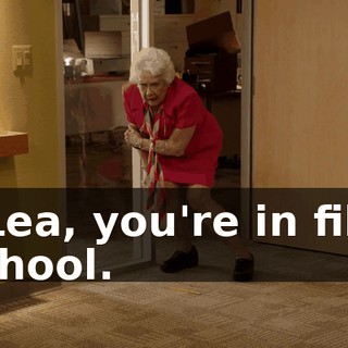 - Lea, you're in film school.