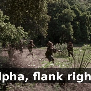 Alpha, flank right!