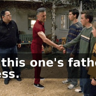 I'm this one's father, I guess.
