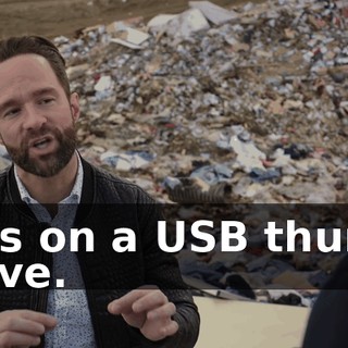 was on a USB thumb drive.