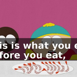 This is what you eat before you eat,