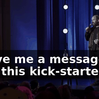 "Give me a message to get this kick-started."