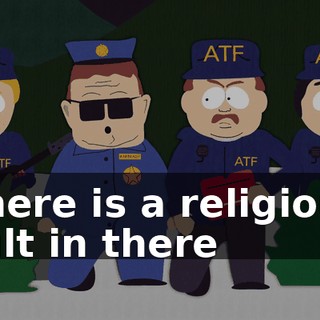 There is a religious cult in there
