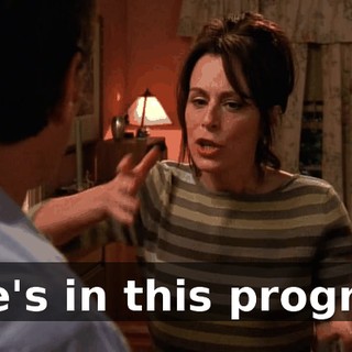 She's in this program