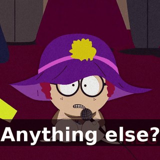 Anything else?
