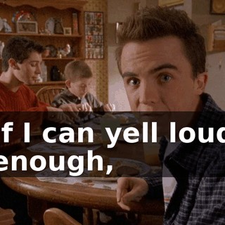 If I can yell loud enough,