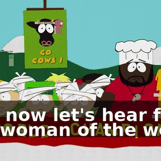 And now let's hear from the woman of the week.