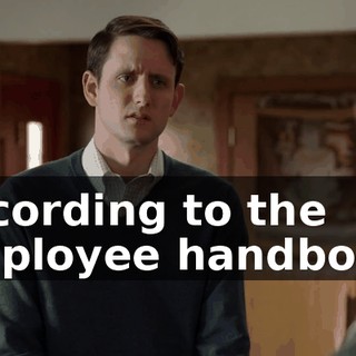 According to the employee handbook,