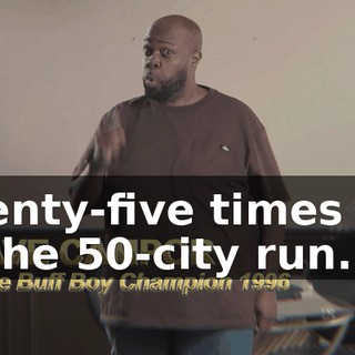 Twenty-five times out of the 50-city run.