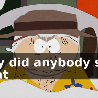 Say did anybody see that