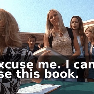 Excuse me. I can't use this book.