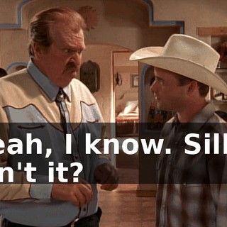 Yeah, I know. Silly, isn't it?