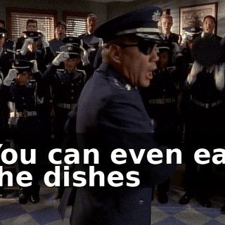 ♪ You can even eat the dishes ♪