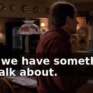 but we have something to talk about.