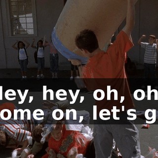 ♪ Hey, hey, oh, oh, come on, let's go ♪