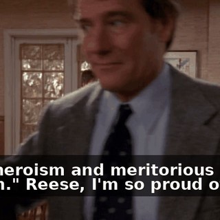 "For heroism and meritorious action." Reese, I'm so proud of you.