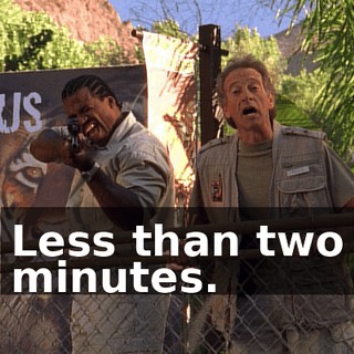 Less than two minutes.