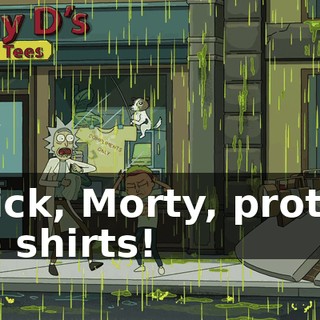 Quick, Morty, protect the shirts!