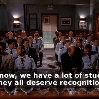 Now, now, we have a lot of students, and they all deserve recognition.