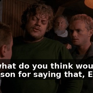 So, what do you think would be a reason for saying that, Eric?