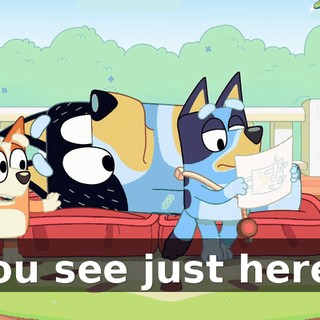 You see just here?