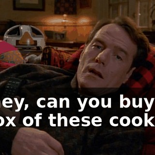 Honey, can you buy me a box of these cookies?