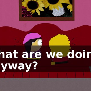 What are we doing, anyway?