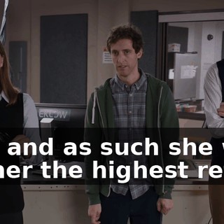 Yes, and as such she will garner the highest return