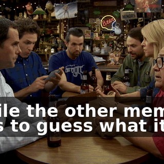 "while the other member tries to guess what it is."