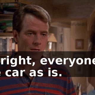All right, everyone in the car as is.