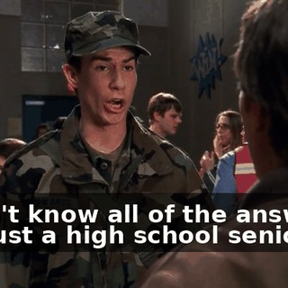 I don't know all of the answers. I'm just a high school senior.