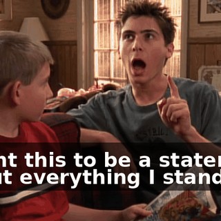 I want this to be a statement about everything I stand for.