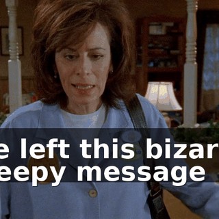 He left this bizarre weepy message