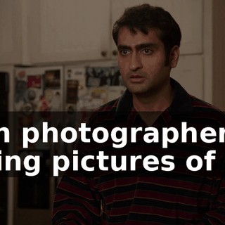 with photographers taking pictures of you