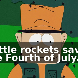 Bottle rockets saved the Fourth of July.