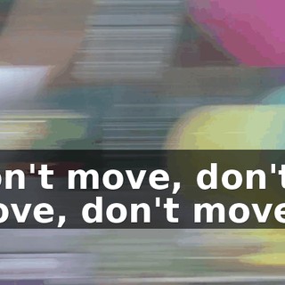 Don't move, don't move, don't move...