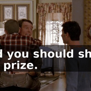 And you should share the prize.