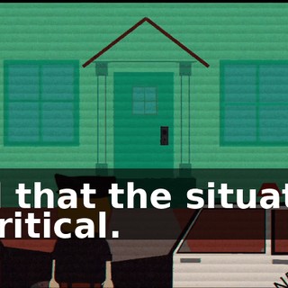 and that the situation is critical.