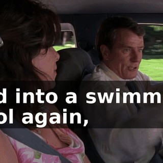 and into a swimming pool again,