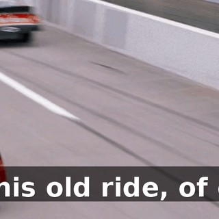That's his old ride, of course.