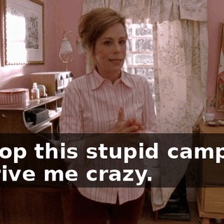 to stop this stupid campaign to drive me crazy.