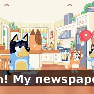 Ah! My newspaper.