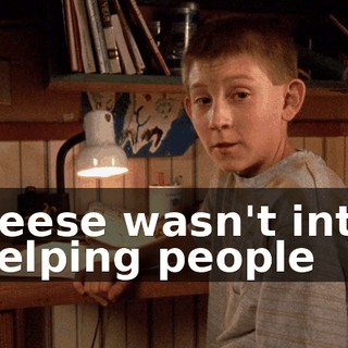Reese wasn't into helping people