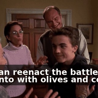 We can reenact the battle of Lepanto with olives and celery.