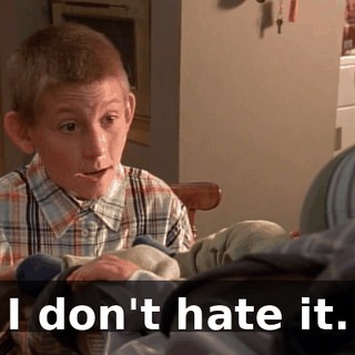 I don't hate it.