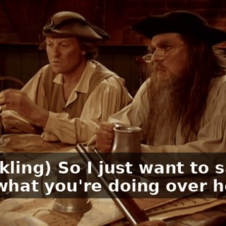 (chuckling) So I just want to say we love what you're doing over here.